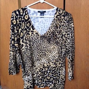CDP leopard print sweater
